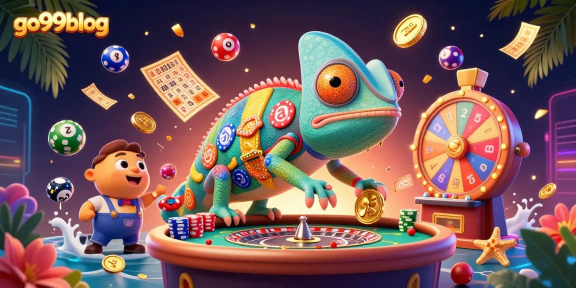 Engage with go99blog's vibrant 3D casino illustration, showcasing thrilling gaming elements.