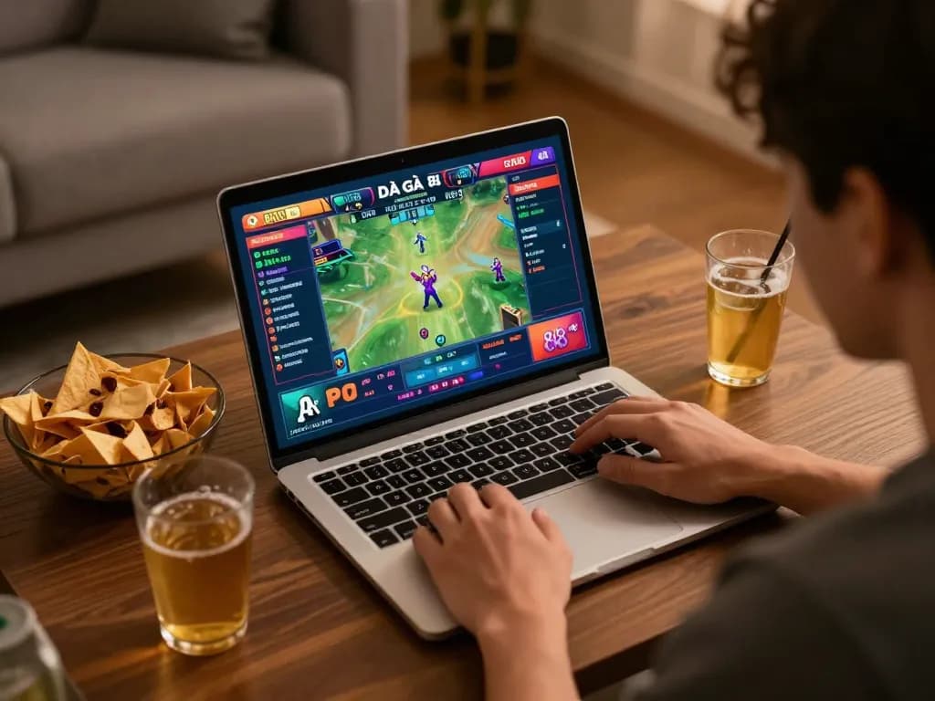 Engaging in ĐÁ GÀ 88 online betting action with live match details on display, showcasing vibrant gambling atmosphere.