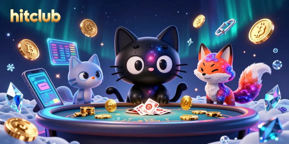Experience hitclub's engaging games with a vibrant cosmic scene featuring premium gambling elements.