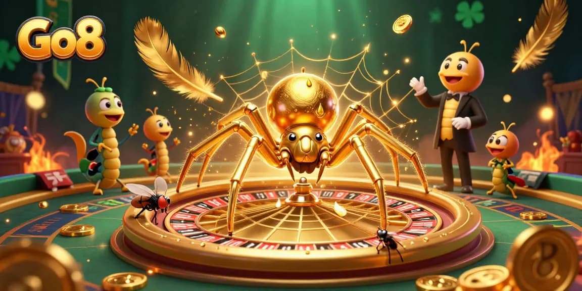 Go8 engages players with thrilling sports betting in a vibrant and richly detailed 3D casino scene.