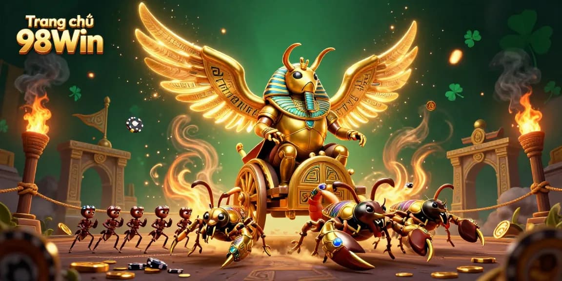 Engage in thrilling bets on Trang chủ 98Win with a vibrant 3D casino theme.