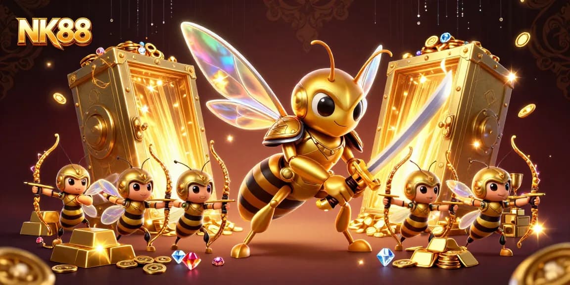 Experience thrilling wins at NK88 with vibrant golden hornet action and dazzling casino rewards.
