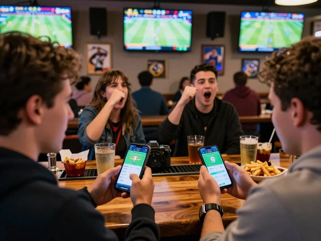 Engaged bettors at SC88 monitor live games while using a betting app, enhancing the thrill of sports gambling.