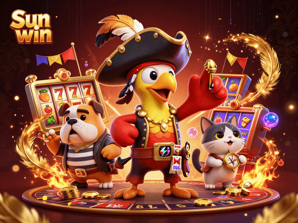 Bet on big wins with Sun win at a dynamic casino scene featuring colorful game elements.