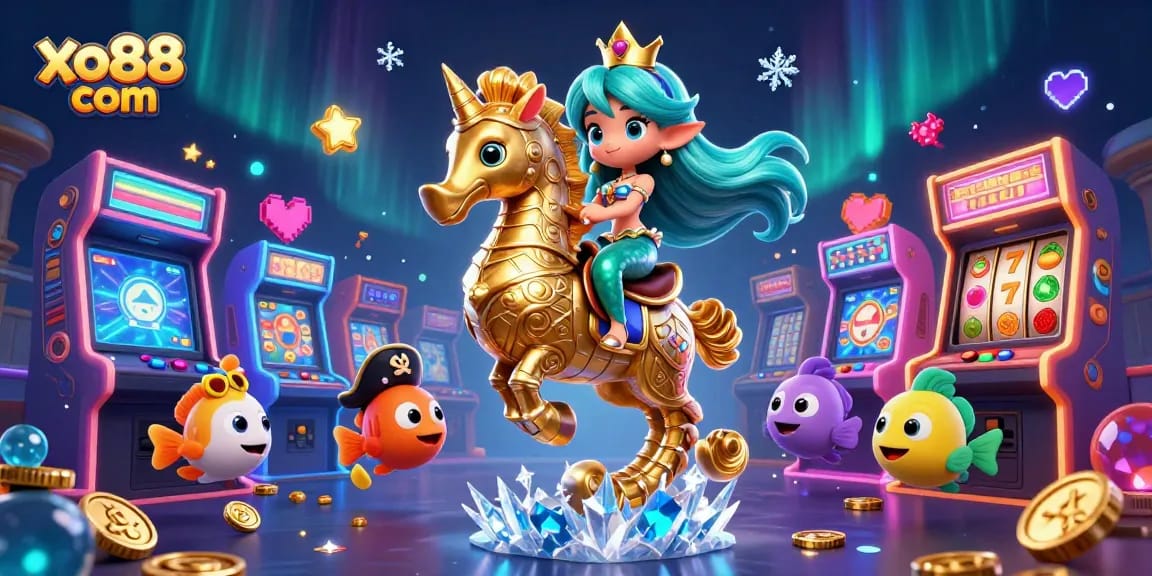 Play thrilling games at xo88 com with vibrant casino-themed illustration featuring slot elements.