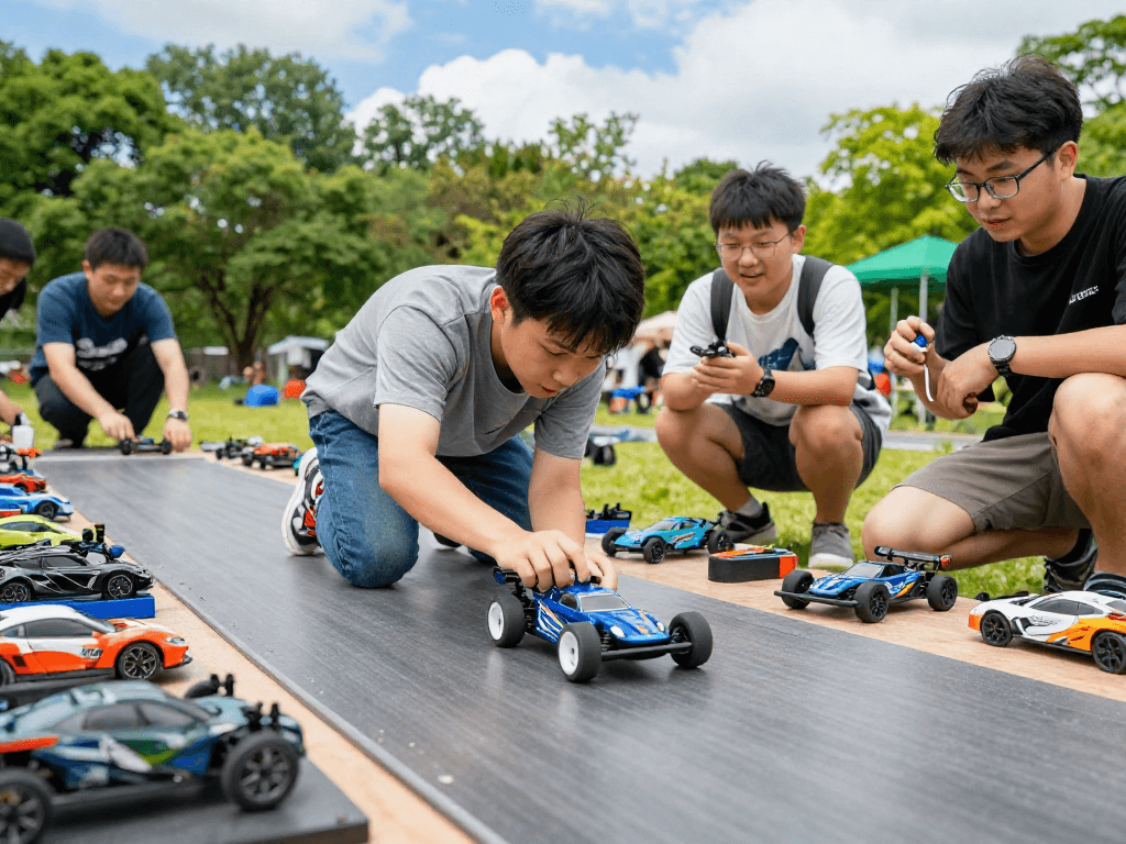 Experience the excitement of rokok88 slot with friends during remote control racing events.