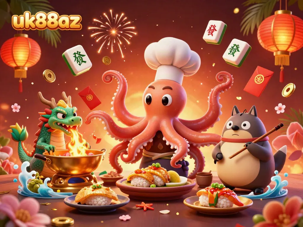 Experience unique gaming with uk88az featuring vibrant characters in a dynamic casino scene.