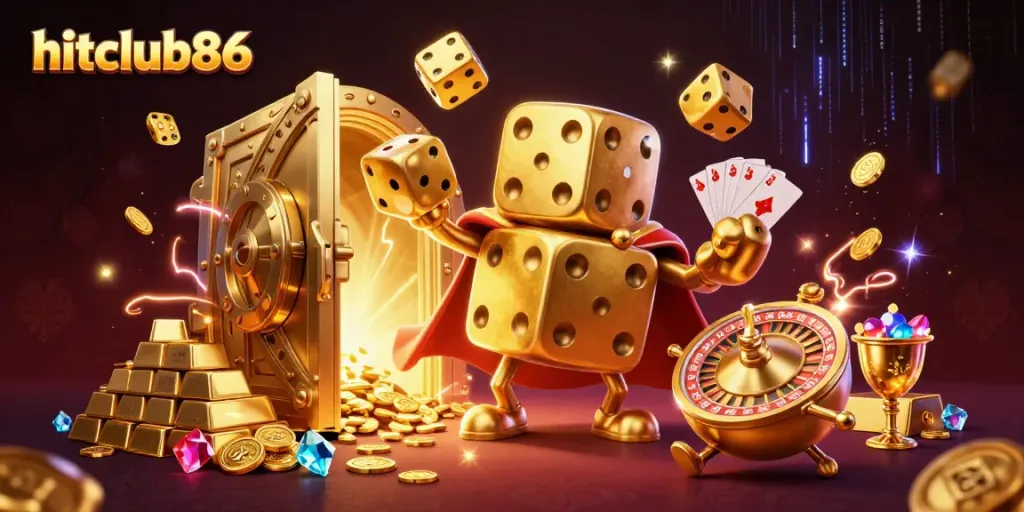 Experience thrilling moments at hitclub86 with dynamic golden dice and casino treasures