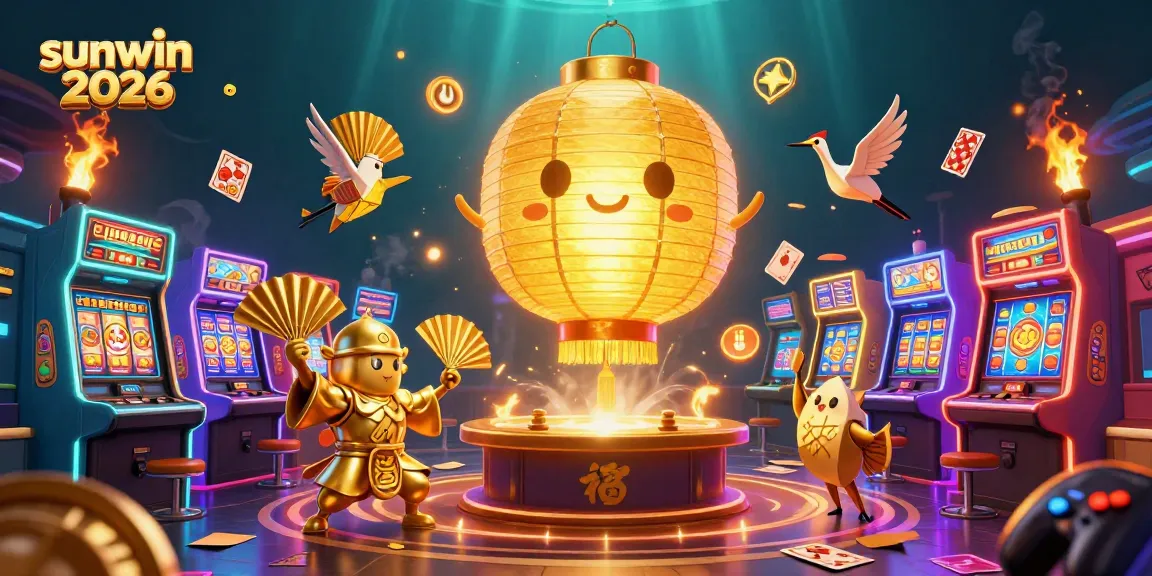 Experience the excitement of sunwin 2026 with dynamic gaming elements in a vibrant casino scene.
