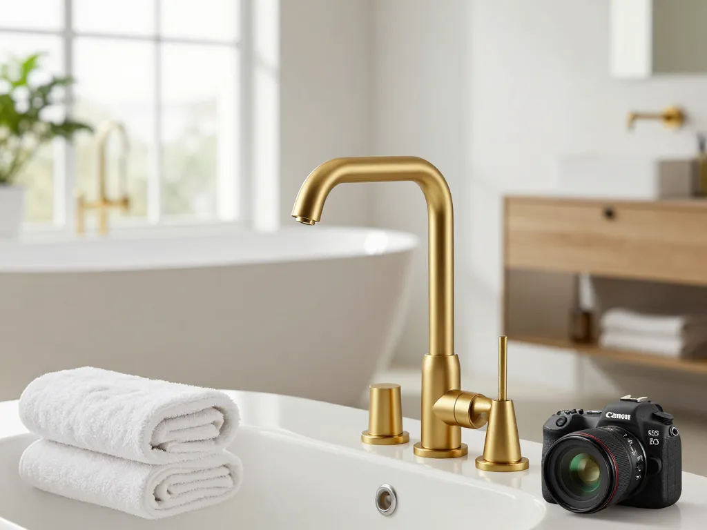Ontdek Brauer kranen in stijlvolle badkamers met moderne afwerkingen en elegante ontwerpen.