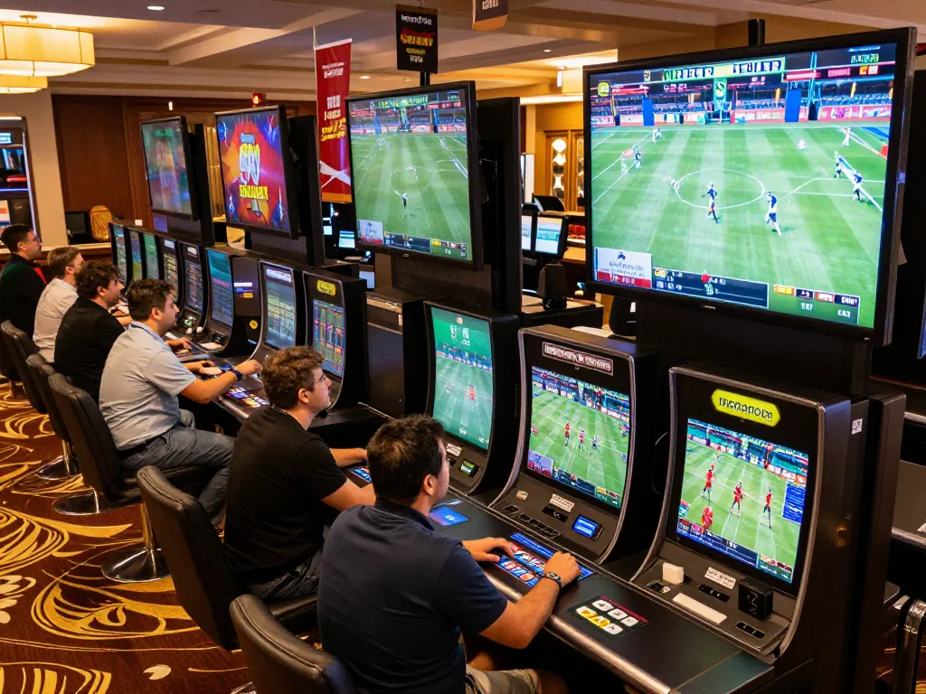 Engaged bettors at nhà cái mm88 placing bets during live sports events with enthusiasm.