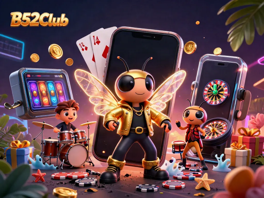 Spin to win with B52CLub's exciting slot games and vibrant casino atmosphere.