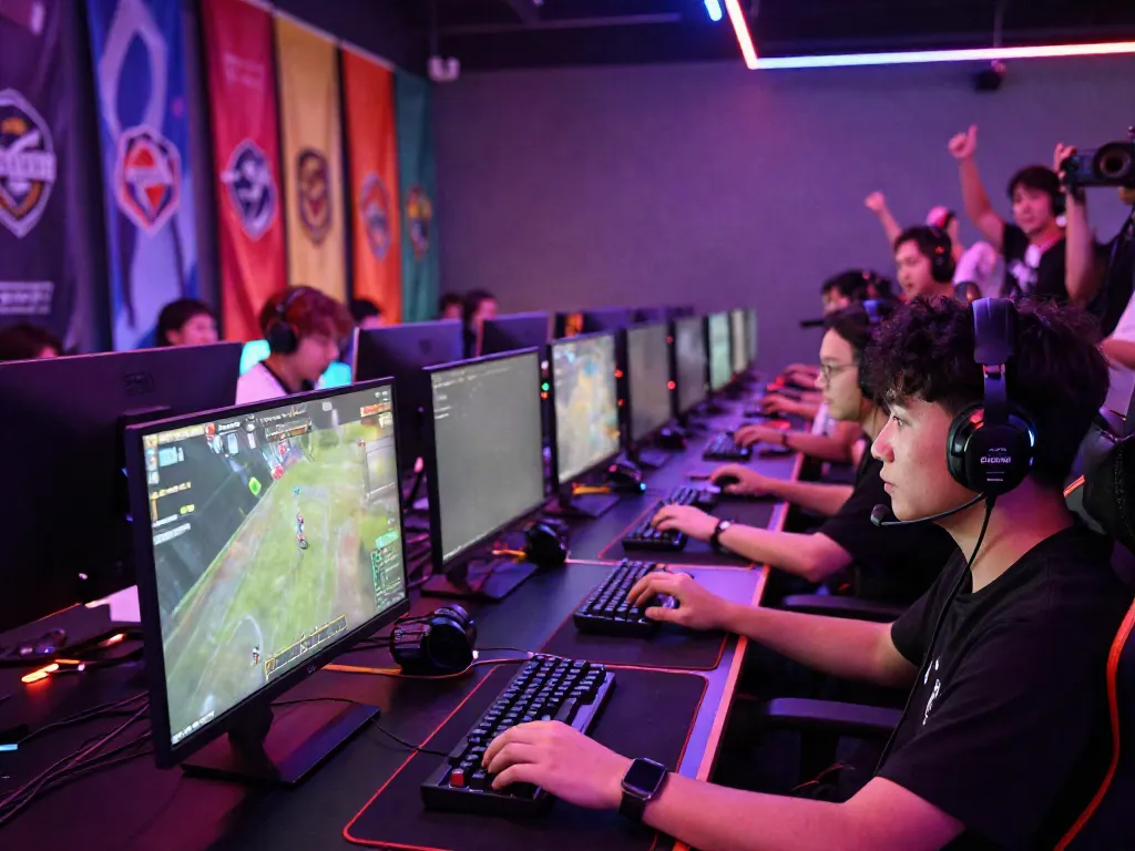 Exciting esports event showcasing competitive gaming with 78 win theme.