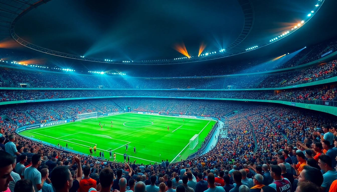 Socolive offers high-quality soccer streaming, showcasing vibrant stadium excitement and enthusiastic fans.