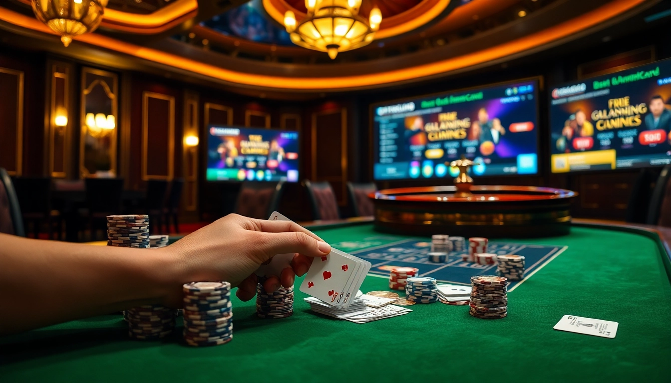 Engaging playing cards and poker chips at a table, emphasizing gambling excitement at https://debet66.com/.