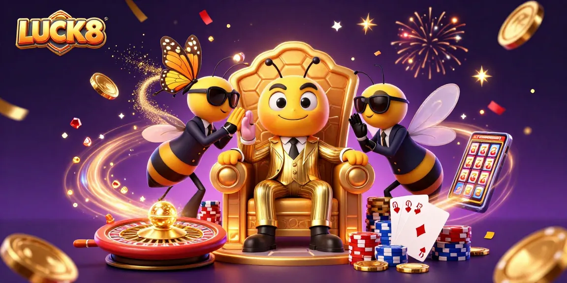 Experience the excitement of LUCK8 casino with vibrant games and lively characters in a magical atmosphere.