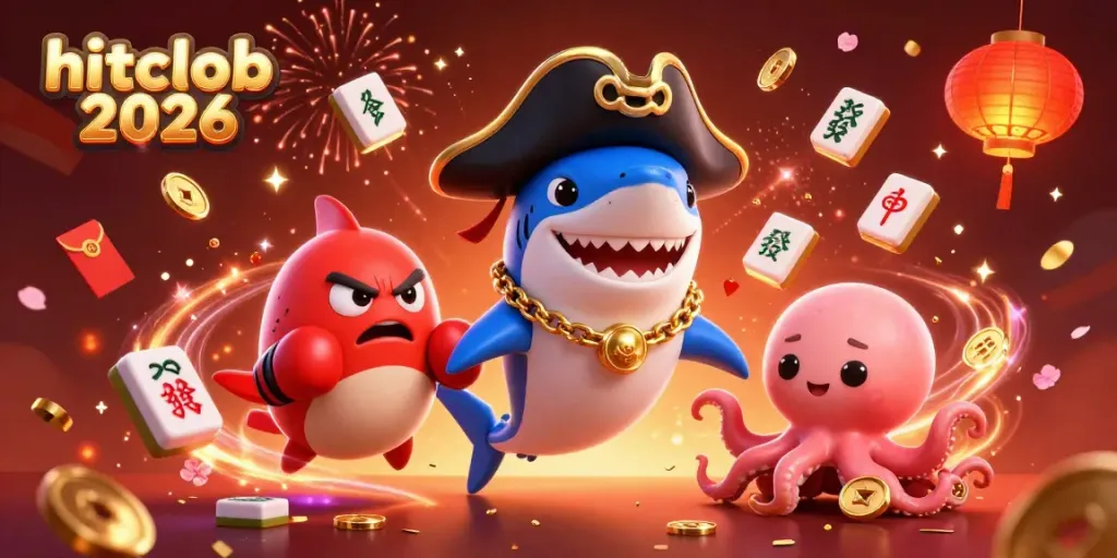 Experience the excitement of hitclub 2026, capturing fun characters and gambling elements in a vibrant scene.