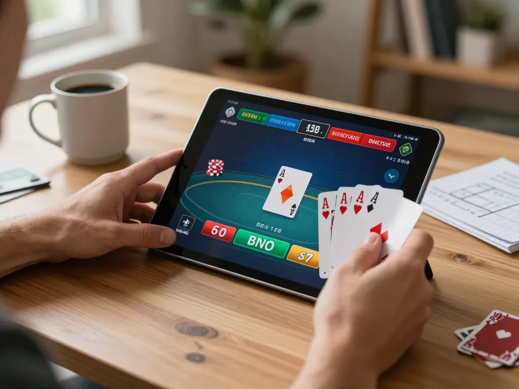 Engaging poker gameplay on 3BET app, showcasing a player's hand with betting options.