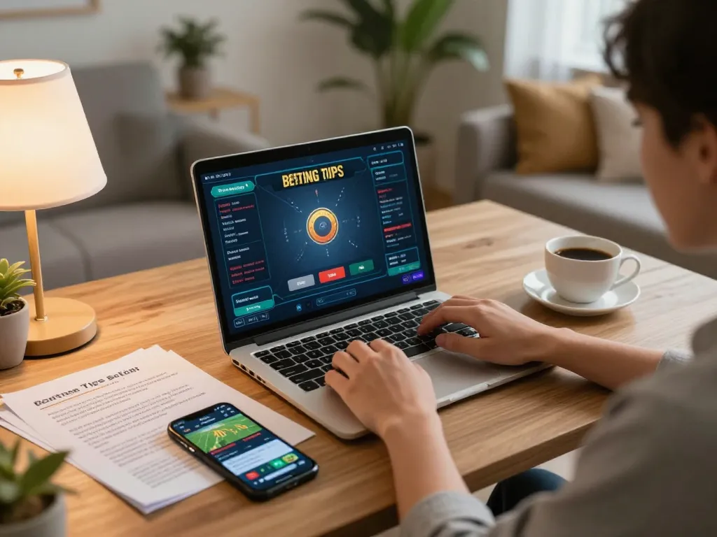 vb88 online gaming setup with a player focused on betting strategies and interactive gameplay on their laptop