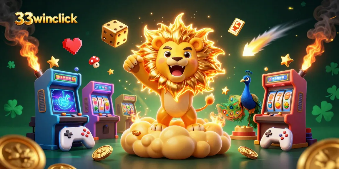 Engage with winning strategies at 33winclick, featuring vibrant 3D casino characters and captivating game elements.