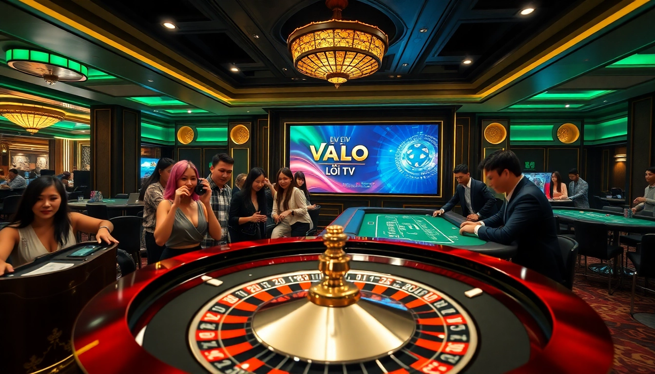 Exciting gameplay at a roulette table, discovering Vào Lưới TV live betting experiences.