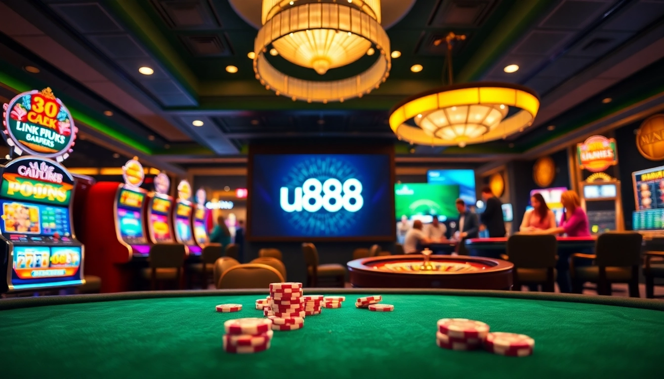 Experience the thrill of u888 with live gaming interactions and vibrant casino visuals.