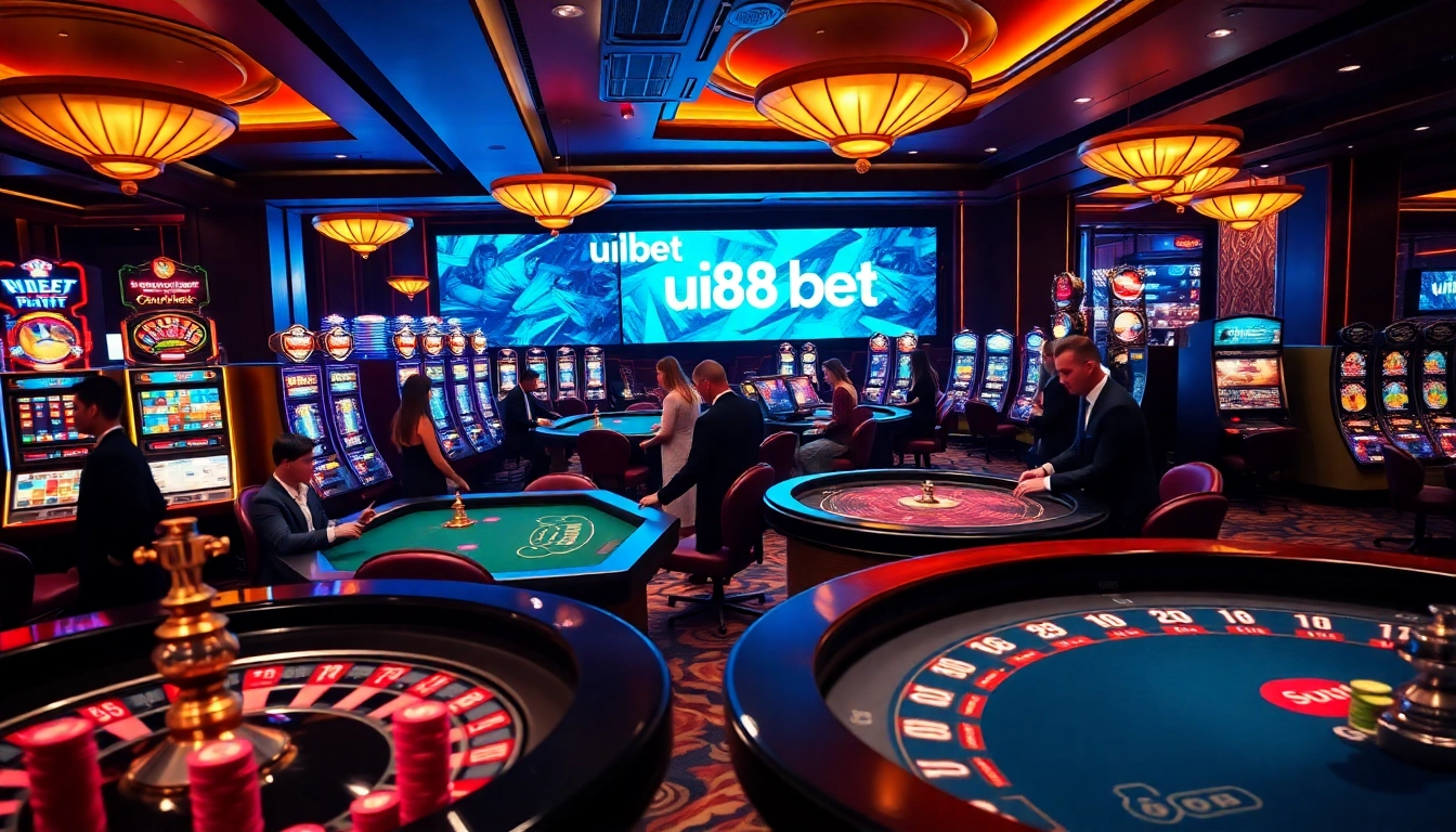 Experience the thrill of uu88 bet with professional gamblers at luxurious casino tables.
