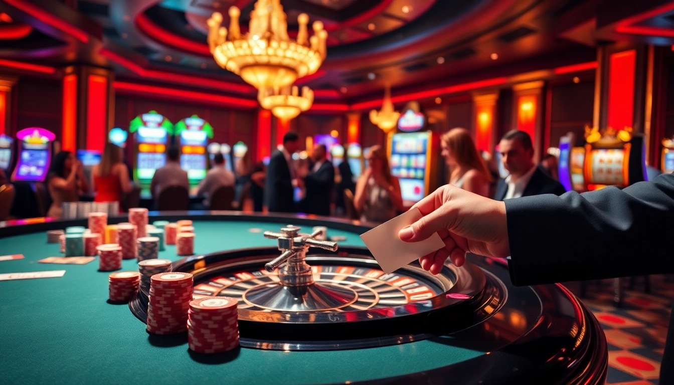 Experience the thrill of gaming at Okfun with players enjoying vibrant casino action.