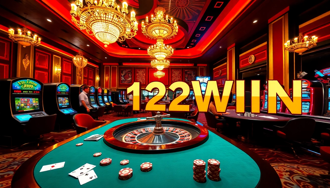 Experience thrilling gameplay at 123WIN's luxury casino with vibrant tables and engaging games.