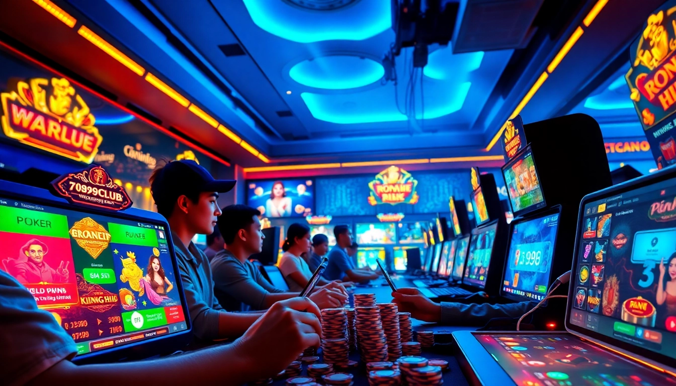 Exciting gaming atmosphere at https://789club7.com/ showcasing vibrant online play.