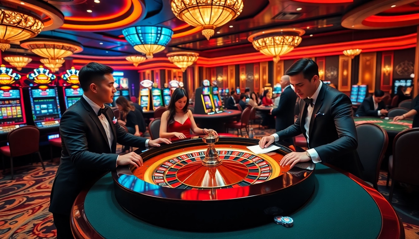 Experience intense betting action at Ku88's glamorous casino tables filled with excitement.