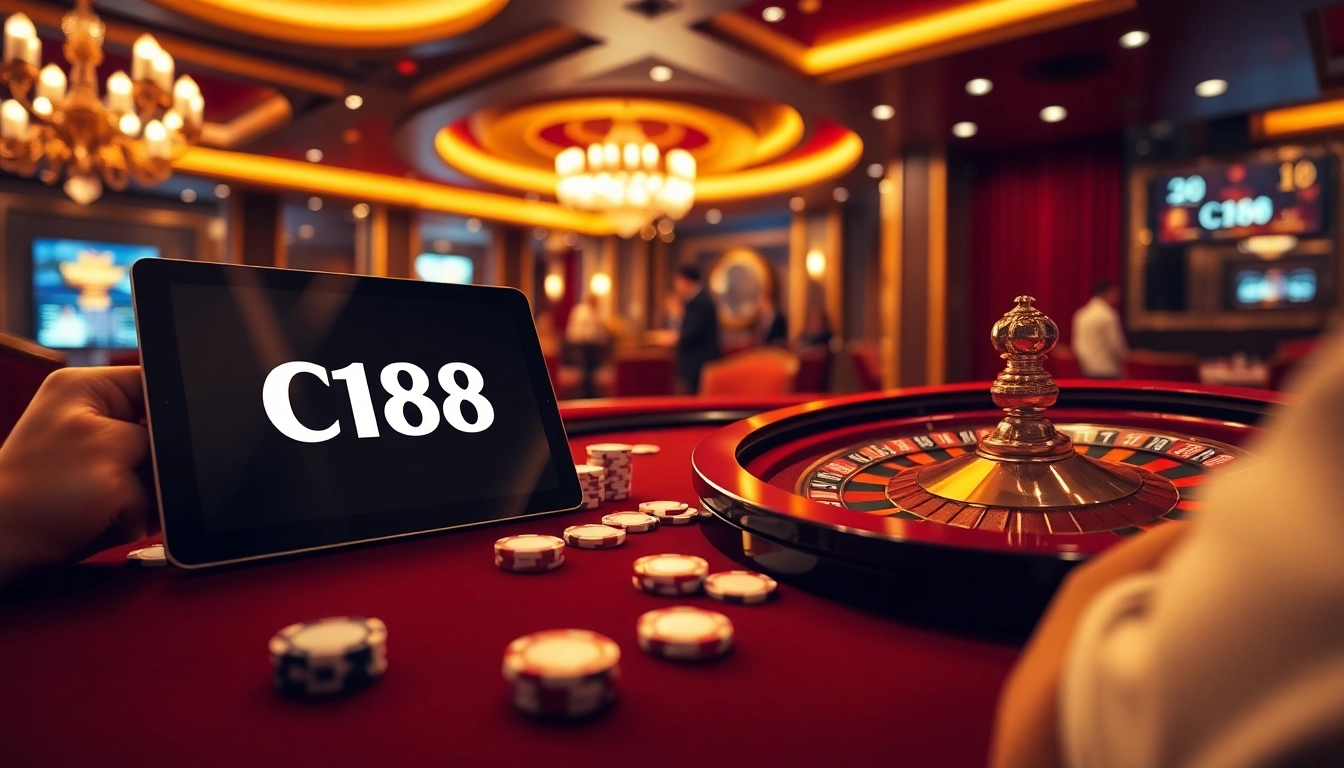 Experience the thrill of C168 with high-stakes poker on a luxurious gaming table.
