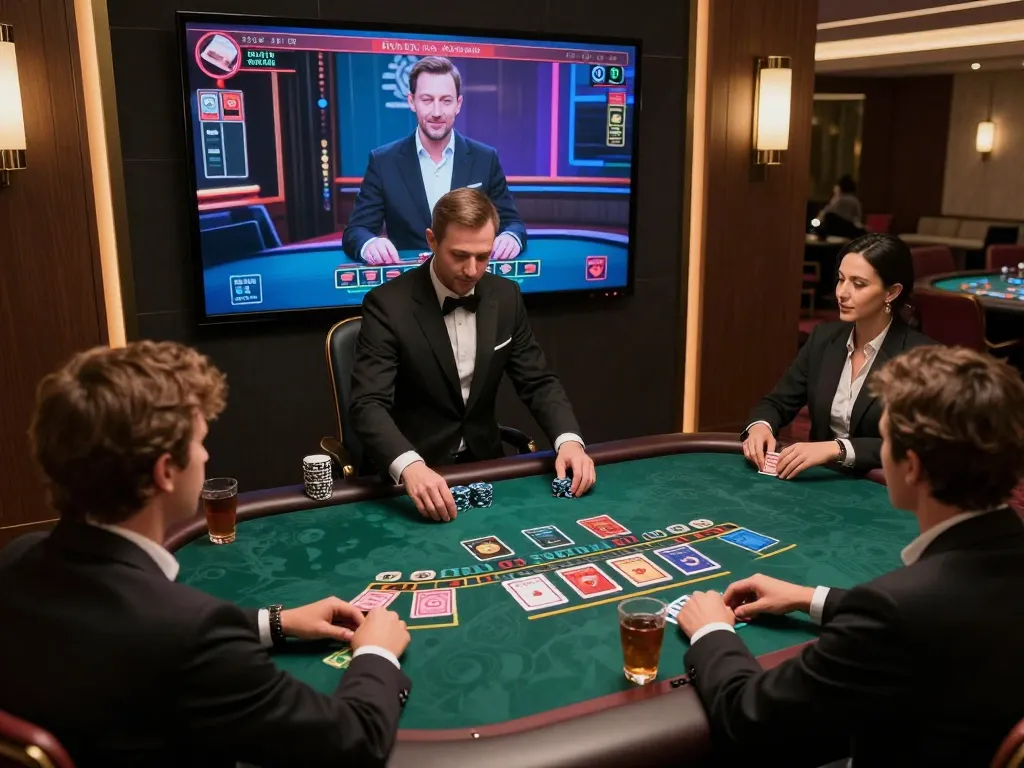 Players engage with live blackjack on lv88, showcasing exciting gameplay and digital interaction.
