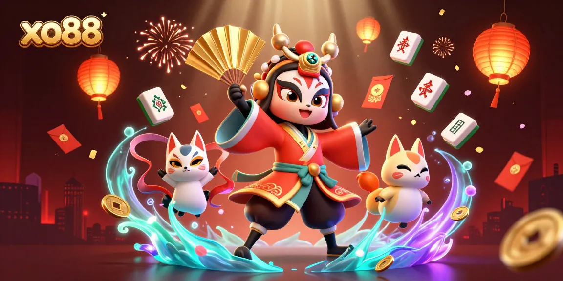 Experience the thrill of winning with xo88 in an exciting casino-themed digital illustration!