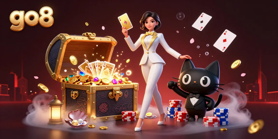 Play poker with go8's unique gaming experience featuring glamorous elements and stunning visuals.