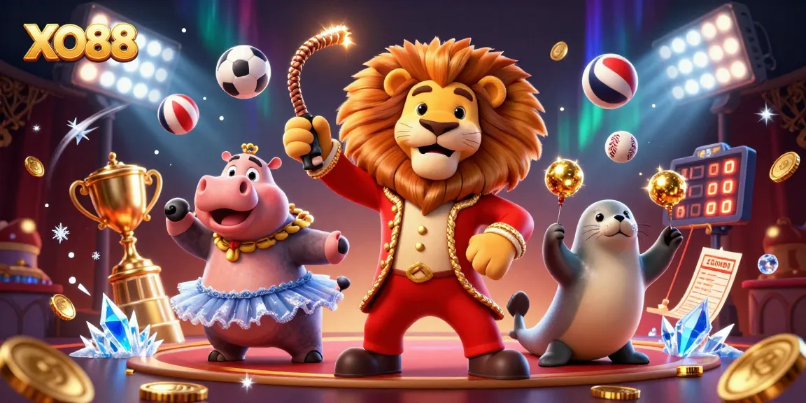 Bet on exciting games at XO88 with vibrant characters and dynamic casino elements.