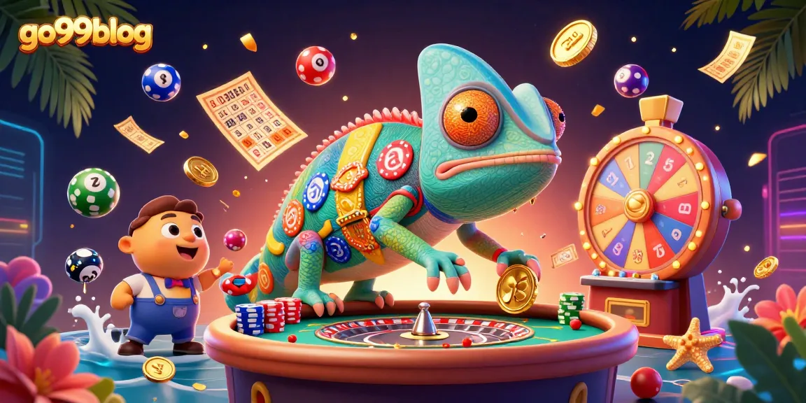 Engage with go99blog's vibrant 3D casino illustration, showcasing thrilling gaming elements.