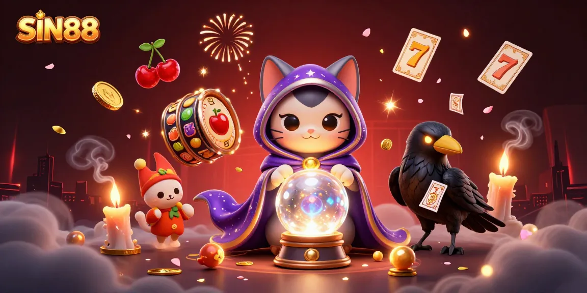 Experience thrilling gameplay at SIN88 with vibrant slot reels and enchanting 3D characters in action.