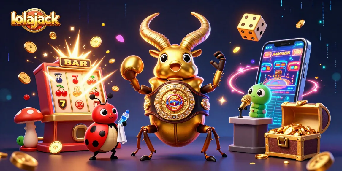 Experience thrilling gameplay at lolajack Casino with vibrant characters and exciting games in a dynamic scene.