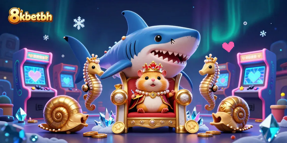 Engage with the thrilling world of 8kbetbh, featuring a golden hamster king and dynamic gaming elements.
