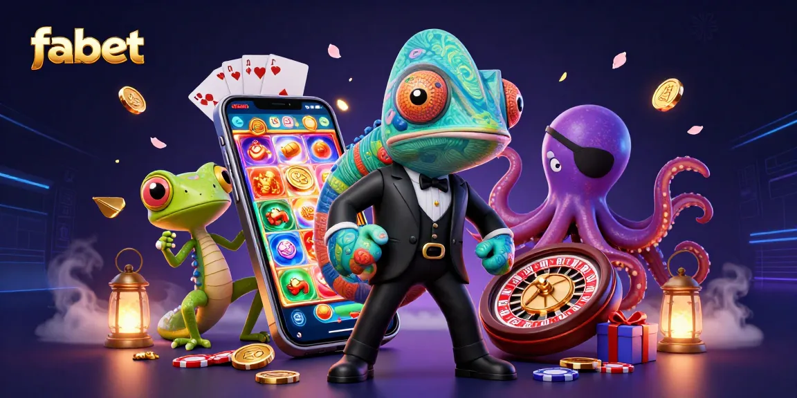 Engage in fabet gaming with vibrant characters and dynamic slot game elements.