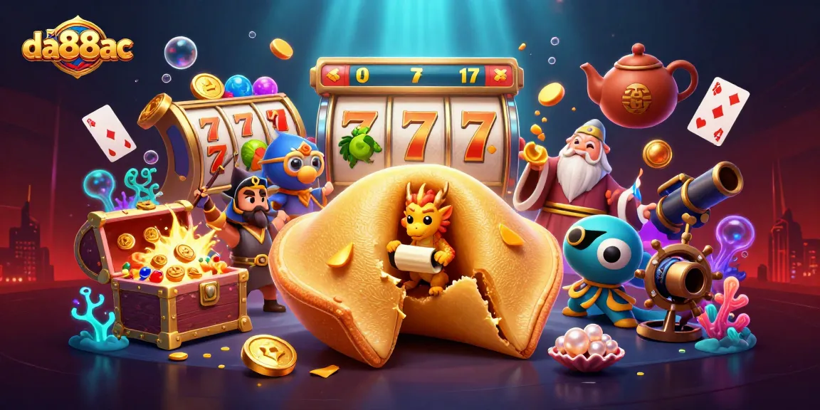 Experience winning excitement with da88ac's dynamic casino scene featuring a lucky dragon and golden fortune elements.