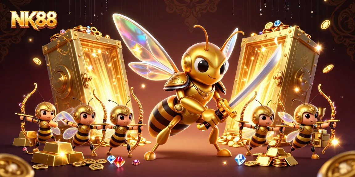 Experience thrilling wins at NK88 with vibrant golden hornet action and dazzling casino rewards.