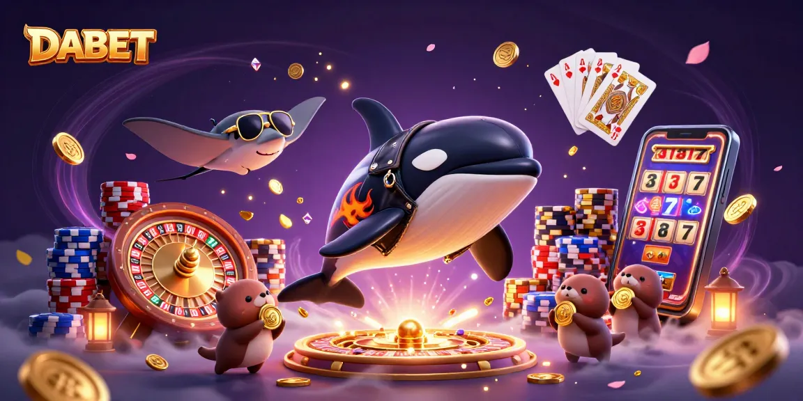 DABET offers thrilling gaming experiences with dynamic 3D characters and vibrant casino elements.
